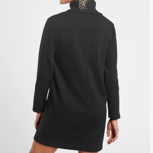 *NWT* Athleta Cozy Karma Vela Dress Black Size Large Tall Long Sweater Plush - Picture 5 of 9